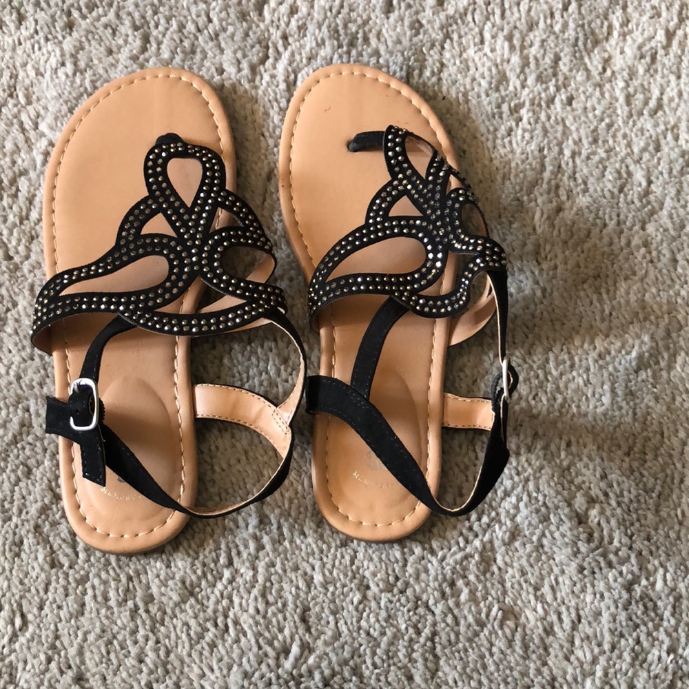 SO rhinestone sandals